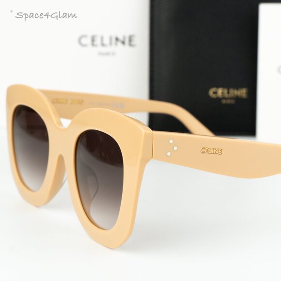 BRAND NEW Celine CL4005FN 57Z Beige Gradient Violet Geometric Women Sunglasses - Picture 5 of 6
